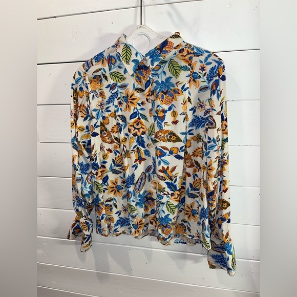 ❣️🧡PART TWO – Floral Button-Up Shirt Size 42 - Picture 7 of 9